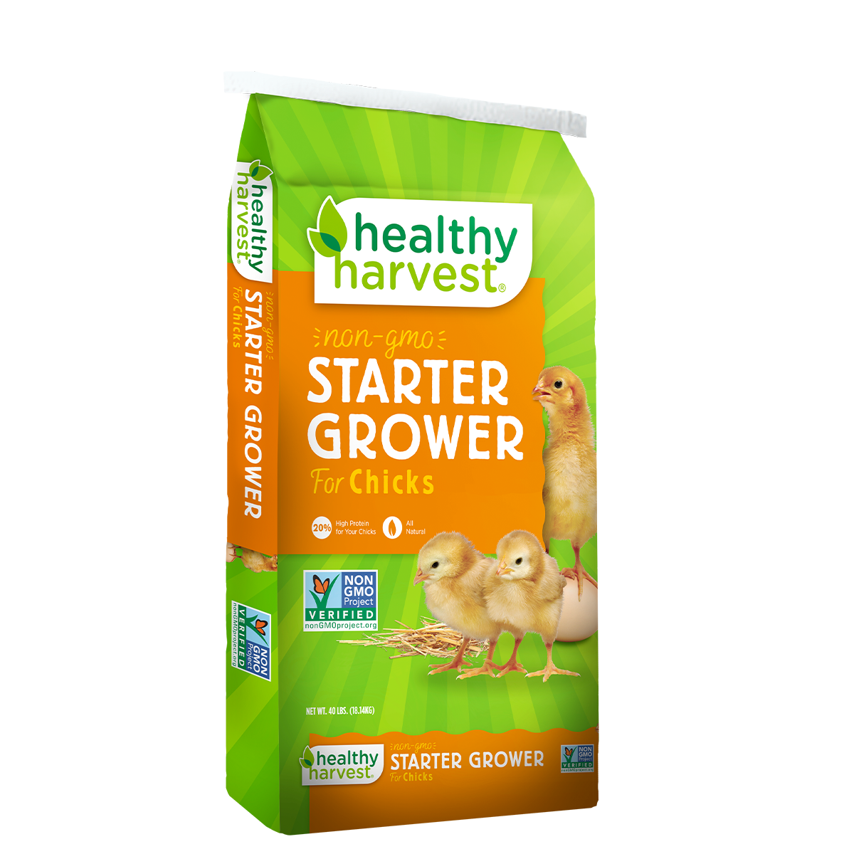 Non Gmo Startergrower Chick Feed Healthy Harvest Healthy Harvest