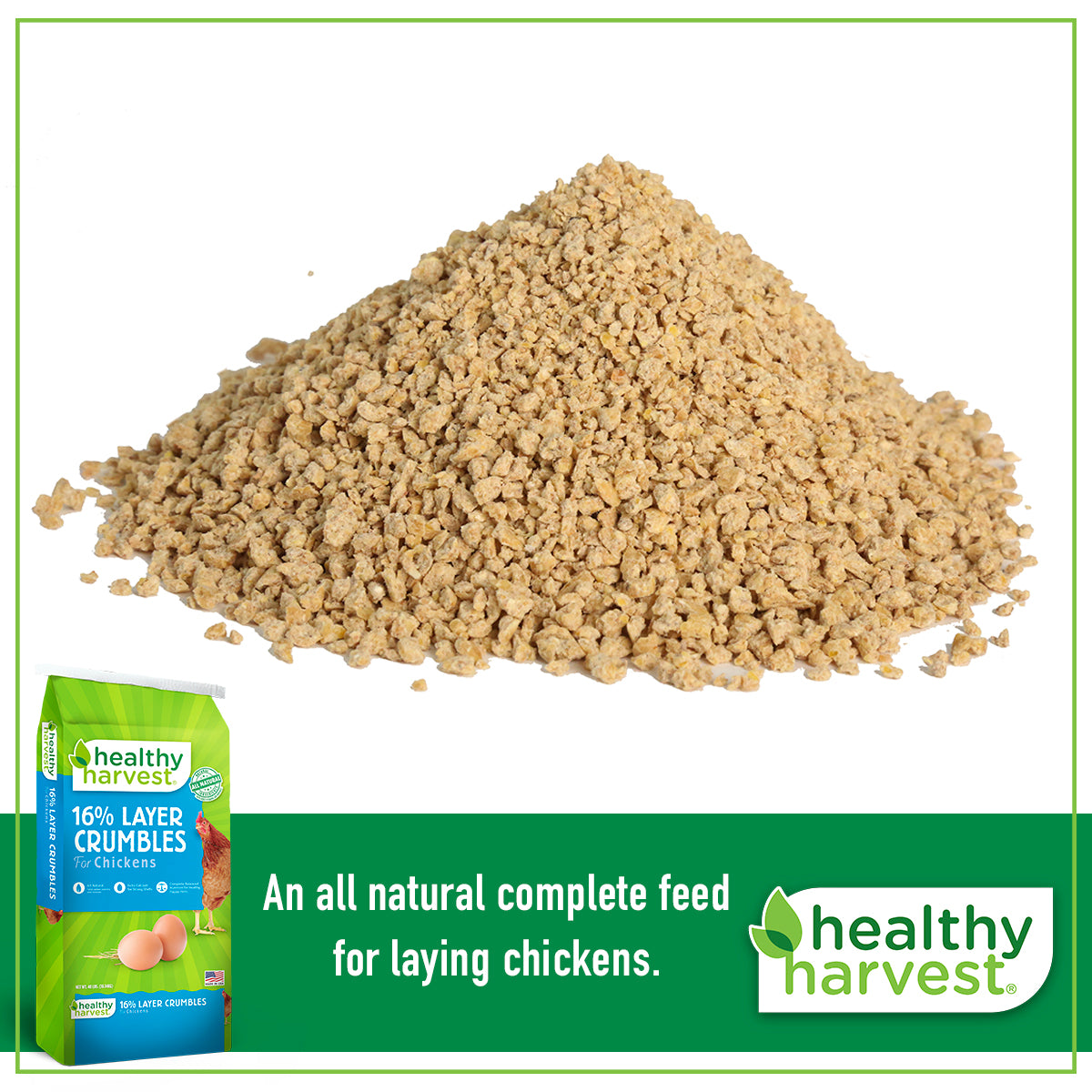 16% Layer Crumbles 40 lb Bag | Complete Feed for Chickens | Healthy ...