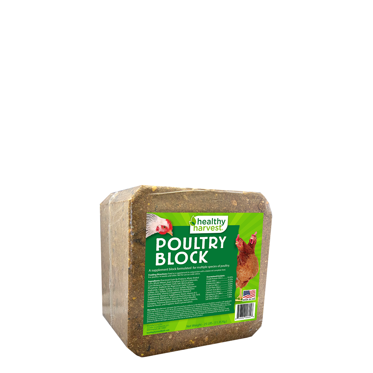 Poultry Block 25 lb Bag