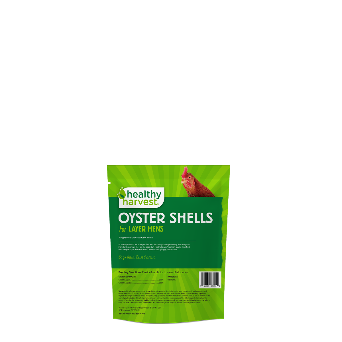 Shellaceded Oyster Shell Oyster Shells 5 lb Bag | Calcium Source for Poultry | Healthy Harvest ...