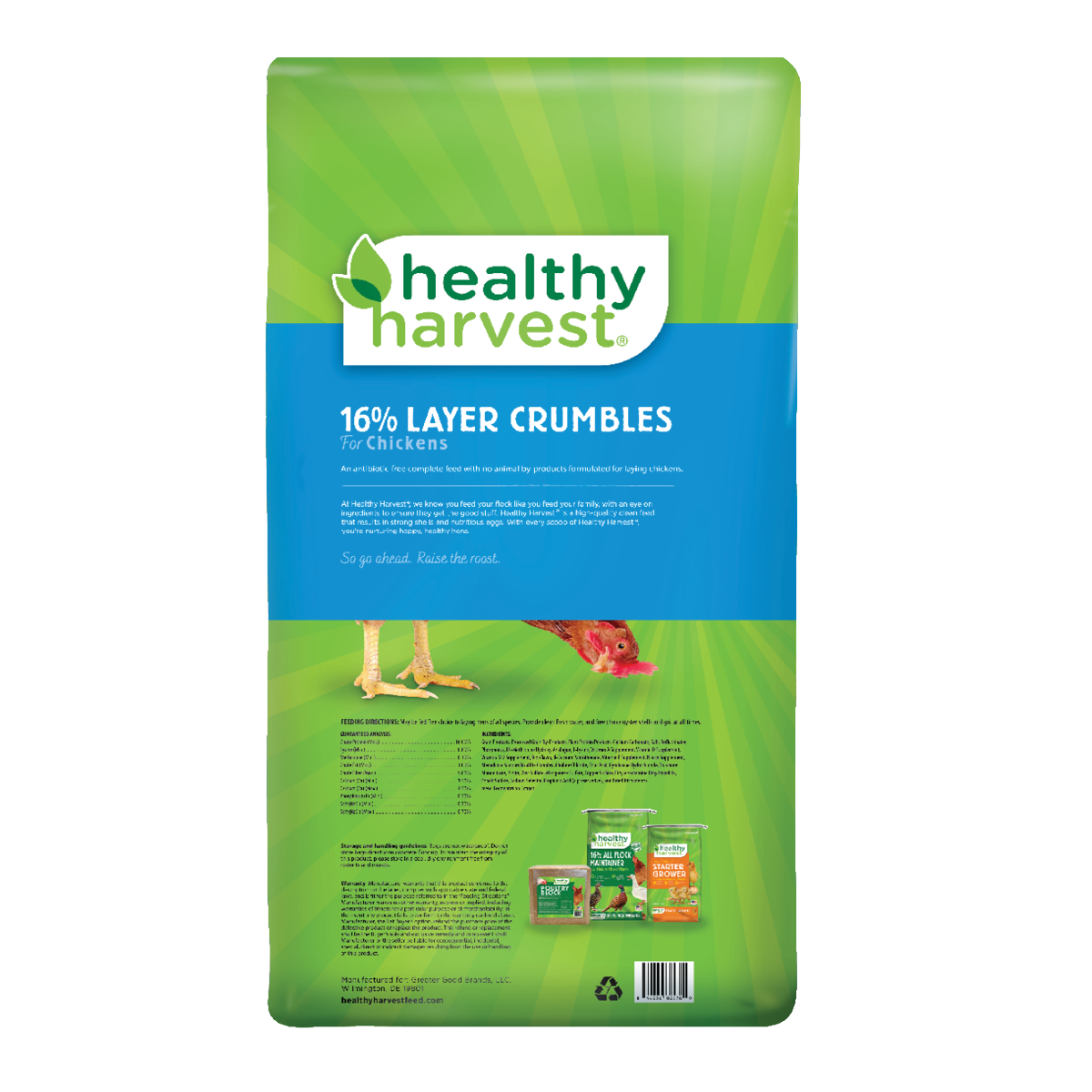16% Layer Crumbles 40 lb Bag