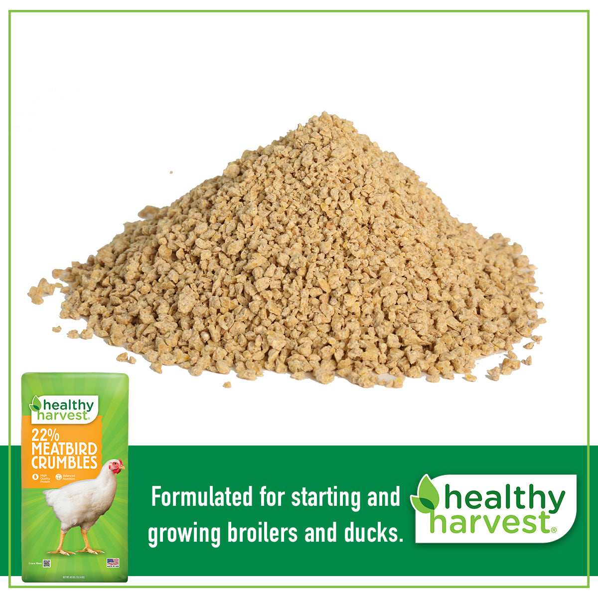 22% Meatbird Crumbles 40 lb Bag