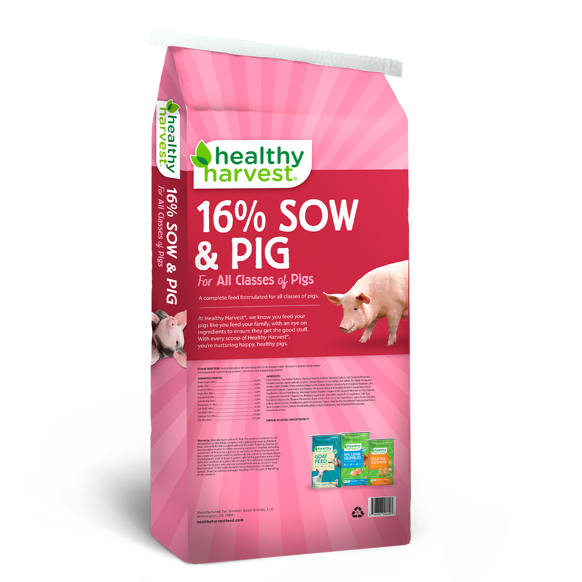 16% Sow & Pig 40 lb Bag